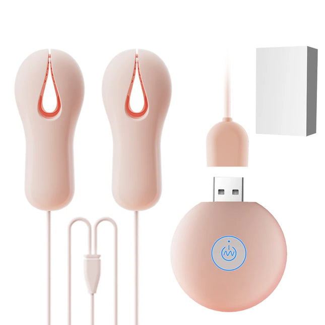 Electric Wearable Nipple Clip Vibrator Erotic Tease Nipple Breast Masturbator G-spot Massage Stimulator Female Adult Toy