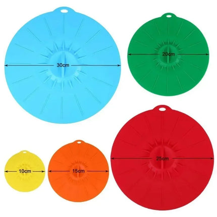 1/5pcs Environment-friendly Preservation Covers Food Cover Silicone Lids Refrigerators Microwave Ovens Spill Proof Kitchen Tools