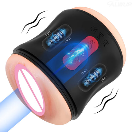 Automatic Male Masturbator Cup Realistic Vagina Pocket Pussy Penis Blowjob Machine Masturbation Sex Toy For Men Adult Supplies