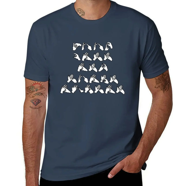 Keep calm and learn Auslan T-Shirt new edition vintage mens shirts graphic tee