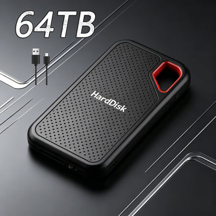 Practical External Hard Drive Portable Solid State Disk Simple Operation SSD  for Student Family Daily Data Backup
