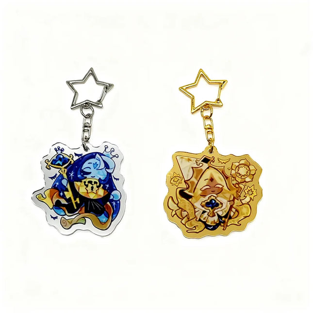 Anime Cookie Run Kingdom Cosplay Key Chain Cartoon Character Backpack Pendant Acrylic Keychain jewelry Accessories