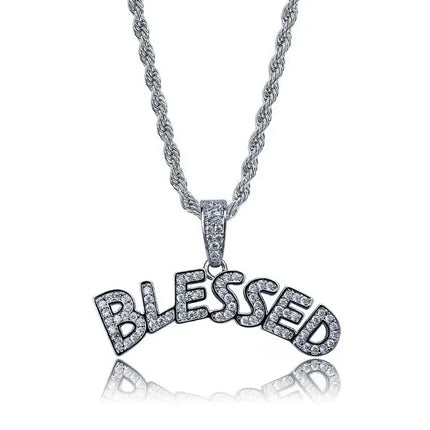 Hip Hop Iec Out Put Crystal Zirconia Dollar Sign Pendant Necklace Fashion Punk Cool Rock Rap Party Jewelry Accessories for Men