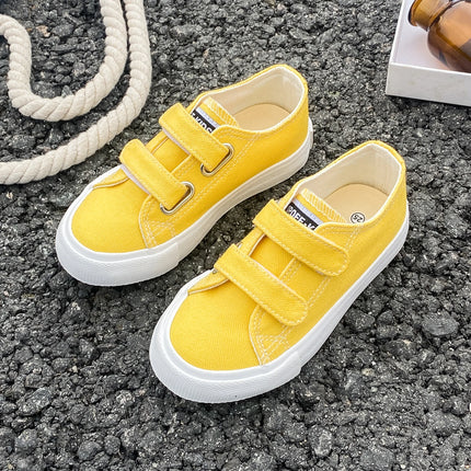 5059 Spring and Autumn New Fashion Children's Canvas Shoes Solid Color Boys and Girls Board Shoes Korean Soft Sole Skateboarding