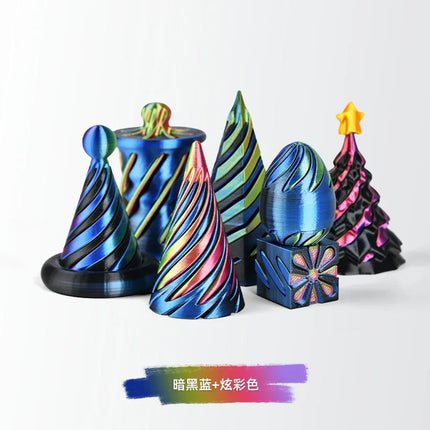 2/3/5/7pc Set 3D Printed Spiral Cone Prelearning 3D Printed Toy Spiral Pyramid Fidget Toy Stress Relief Christmas Gifts Ornament