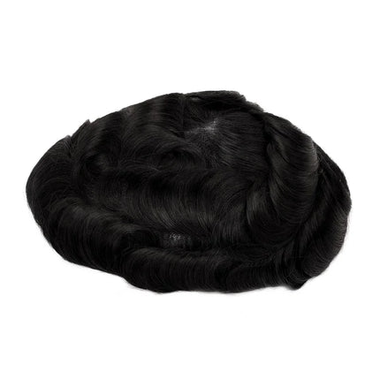 Beeos Full Swiss Lace Toupee Men Indian Human Hair Toupee Men Hair Replacement System Protesis Capilar Hombre Mens Toupee
