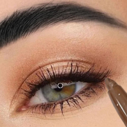 Waterproof Eyeliner Pen Brown Lying Silkworm Pen Soft Easy Wear Quick Dry Smooth Eye Liner Long Last Lower Eyelash Pen Makeup