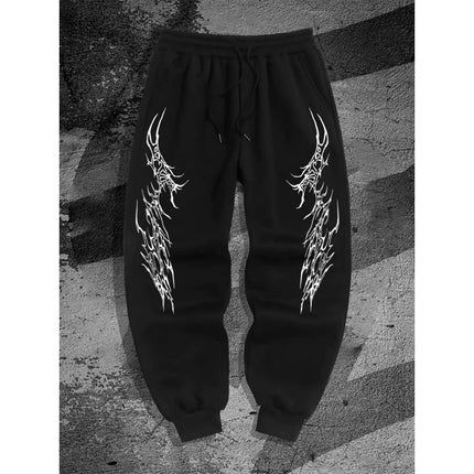 Gothic Style Men'S Casual Sports Jogging Pants, New Spring Model For Campus