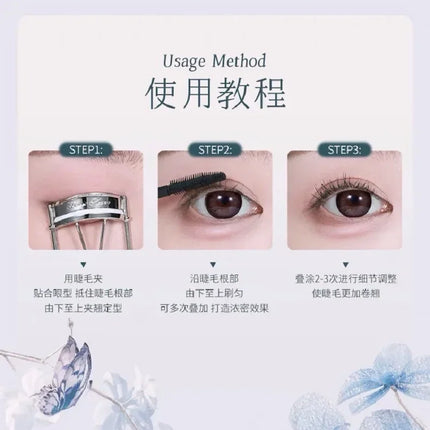 Flower Knows Butterfly Cloud Shoulder Series Mascara 3.2ml Eyelash Lengthening Mascara Waterproof Beauty Cosmetics