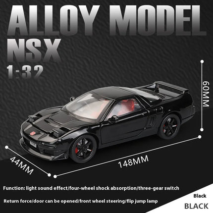 1:32 Honda Acura NSX NA1 Supercar Racing Sports Couple Alloy Metal Diecast Model Car Sound & Light Collection Simulation Gifts