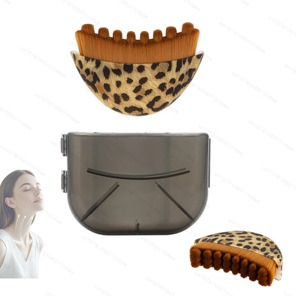 Lymphatic Face Massage Brush -Dry Brushing Contour Tool for Chin/jawline Sculpting | Ergonomic Precision Grip for Fatigue Relief