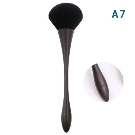 Nail Cleaning Dust Brush For Manicure Beauty Long Handle Brush Blush Powder Gel Nail Accessories Tool7 Style