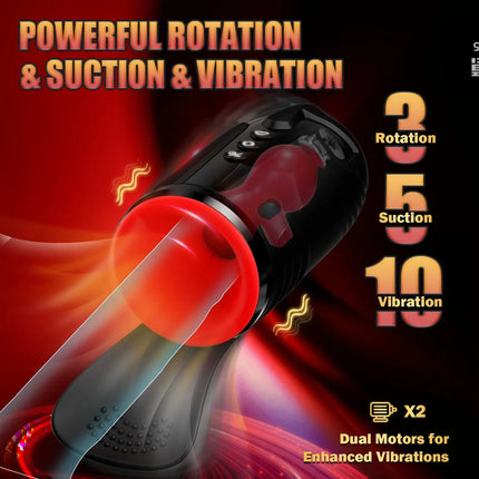 Male Masturbator Penis Training Vibrator Glans Massage Testicle Stimulator Delay Stamina Trainer Blowjob Machine Sex Toy for Men