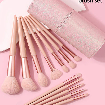 New 13 Pcs/set In Barrels Makeup Brushes Set Powder Foundation Blush Contour Eyeshadow Brow Lashes Cosmetic Brushes Beauty Tools