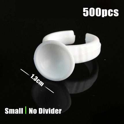 100/1000PCS Microblading Pigment Glue Rings Tattoo Ink Holder S/M/L Eyebrow Makeup Accessories Eyelash Extension Glue Cups