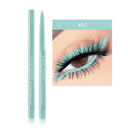 Matte Colorful Eye Liner Pen Cream 20 Colors Eyeliner Gel Pencils Option Easy To Wear Make Up Cosmetics White Yellow Blue Purple