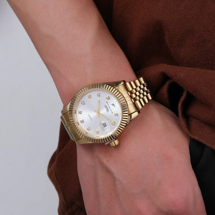 Men's Sport Wristwatches Casual Simple Fashion Calendar Week Quartz Watch Male Watches Reloj for Christmas New Year Gifts