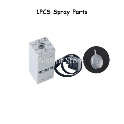 Technical Light Spray Parts Mould King Fogger Legoeds-Compatible Building Blocks MOC Supercar Retro Steam Train Chimney Smoke