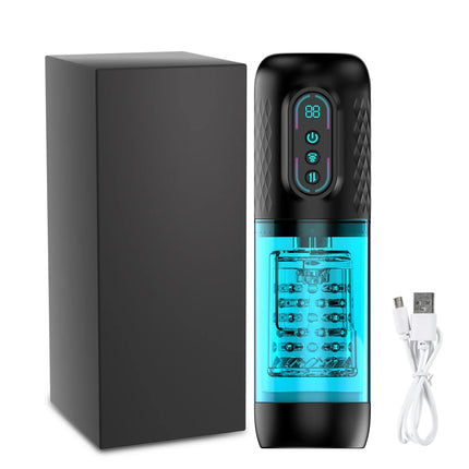 3 IN 1 Automatic Telescopic Male Masturbator Cup Powerful 9 Sucking Thrusting Rotation Modes Masturbation Adult Sex Toy for Men
