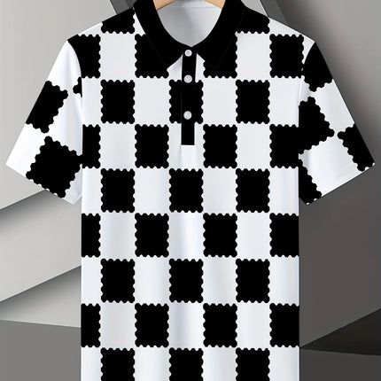 Men's Digital Printed Polo Shirt, Casual Sports Polo Shirt. This Garment Is Made of Breathable and Comfortable Fabric