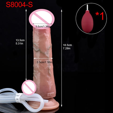 SXXY Silicone Skin Touch Squirting Dildo Ejaculation Realistic Soft Penis With Suction Cup Adult Sex Toys Anal Plug 18+ Masturba