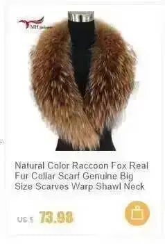 Winter Natural Fox Fur Scarf And Cuff Set Women Jacket Fur Collar Authentic Neck Warm Scarves Luxury Fluffy Fox Fur Shawl
