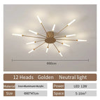 Gold 12 heads / Neutral light