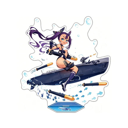 Azur Lane Acrylic Stand Keychain 2026 New Battle Ship Style Enterprise Belfast Takao Sovetsky Soyuz Character Merch