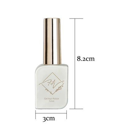 ZH 12ML 8-Color Pearl Shell Thread Nail Gel Polish Long Lasting White Pink Purple Salon Gel Nail Art DIY Solid Gel Polish
