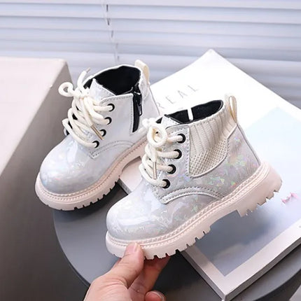 Winter Girls New Short Boots Children British Style Soft Sole Lightweight Boots Ankle-high Unisex Boys Shoes Size 21-30