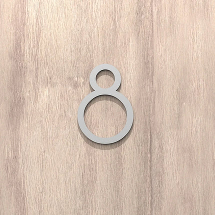 On The Door Extra Apartment Floating Exterior House Hotel Building 3D Digits Number Art Nordic Home Decor Wall Sticker Acrylic
