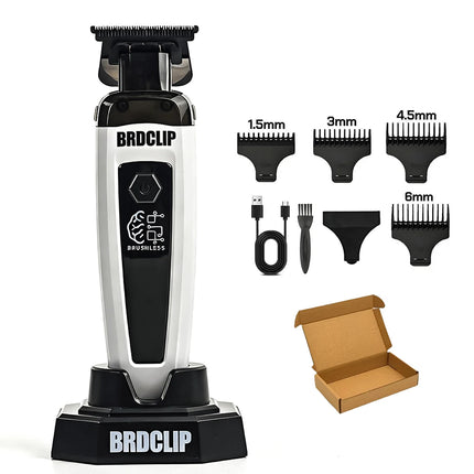 New 2026 BRDCLIP FA1T Green Professional Hair Trimmer Barber Carving Gradient Finish Machine Electric Clipper with Charger Stand
