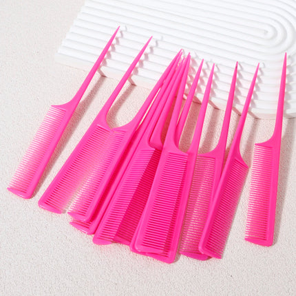 12 piece mouse tail comb set, hair dye comb, pointed tail comb, suitable for hair salons and home use,special for real hair wigs peines para el cabello