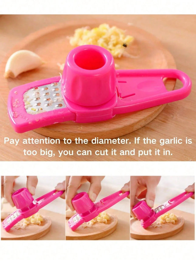 1/2pc Mini Garlic Grinder Creative Garlic Press Kitchen Garlic Mash Manual Garlic Mashing Green Kitchen Gadgets Tool