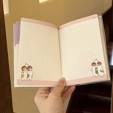 2026 Cute Cate Notebook Color Page Design Style School Specific Notebook Student Memoirs Excerpt Diary School Specific Notebook