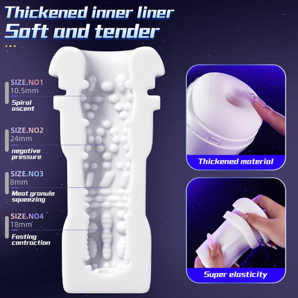 Automatic Sucking Male Masturbators Powerful 10 Sucking Vibrator Modes Pocket Pussy Artificial Vagina Sex Toy for Adult Supplies