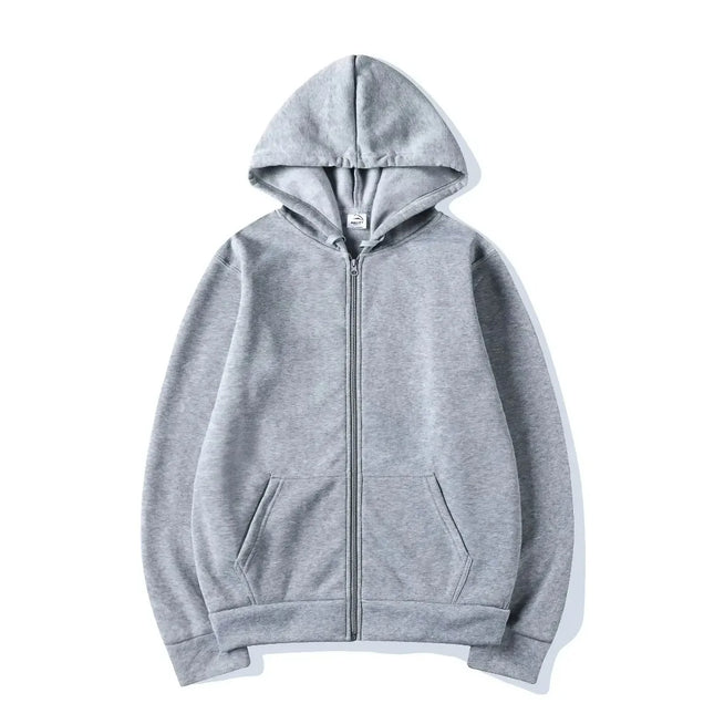 Casual Fashion Black Gray Blue Zip Hip Hop Sportswear Sweatshirt Men/Women Publishing House Men's Hoodie promo streetwear promo