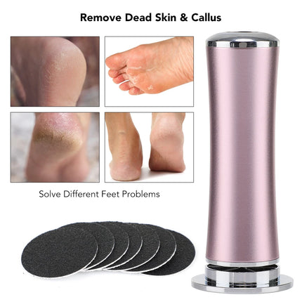 Electric Foot Callus Remover Foot Care File Heels Dead Skin Pedicure Tool Electronic Foot Grinder and Replacement Sandpaper