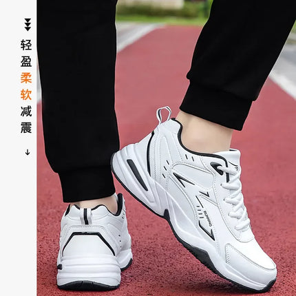 Chunky Sneaker for Men Thick Sole Versatile 2025 New Trend Mesh Lace Up Breathable Casual Sports Shoes Increased Soft Soles
