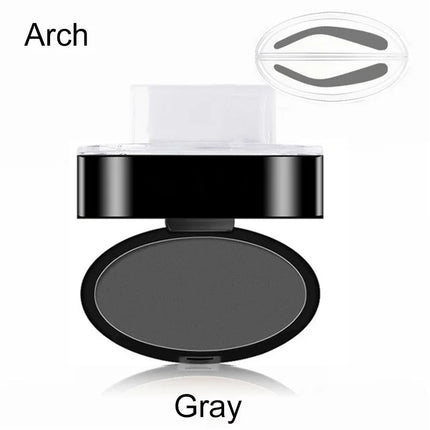 Natural Arched Eyebrow Powder Stamp Quick Makeup Brow Stamps Waterproof Powder Palette for Eyebrows Eye Brow Tint Makeup Tools