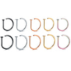10pcs-Mixed / 20G(0.8mm-Dia.8mm)