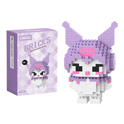 99 style SANRIO Hello Kitty Building Blocks Cartoon Figures Kuromi Bricks My Melody Children's Assembly Toys Cinnamoroll Gift