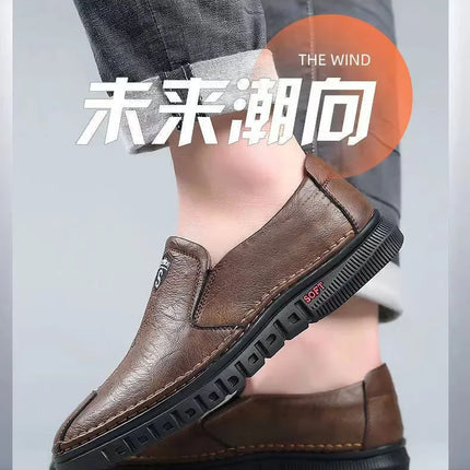 2026 PU Leather Men's Loafers Luxury Men Casual Shoes New Fashion Driving Shoes Breathable Slip on Men Moccasins Plus Size 39~44