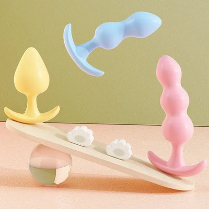 3 Size Anal Plug Silicone Butt Plug Dildo Masturbation Vaginal Plug Sex Toys for Women Couple Anal Dilator Toys Adult Shop