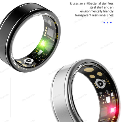New Blood Pressure Sleep Health Monitor Smart Ring Sport Remote Camera smartring IP68 Waterproof Care for family Rings Men Women