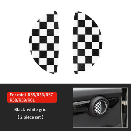 Car Door Handle Decoration Leather Sticker For Mini Cooper JCW F56 F60 F55 F54 R56 R60 R55 Countryman Car Interior Accessories