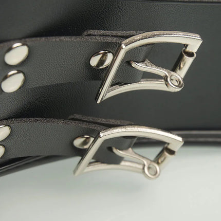 Leather BDSM Posture Collar,Slave Collars Chocker Sexual,Bondage Restraints,Sex Toys for Couples,Adult Games,Role Play