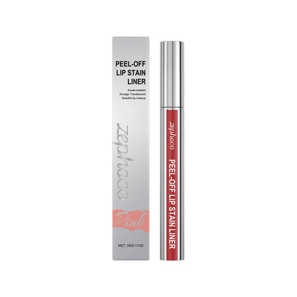 Peel off Lip Stain Reveal Peel-Off Lip Gloss Red/Brown/Pink Lipstick Waterproof and Sweatproof Easy to Remove Natural Lip Tint