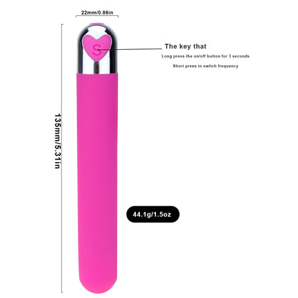 10 Speed Mini Bullet Vibrator for Women Rechargeable Wireless Vibrating Anal Bullet Clitoral Stimulator Dildo for Adult Sex Toys
