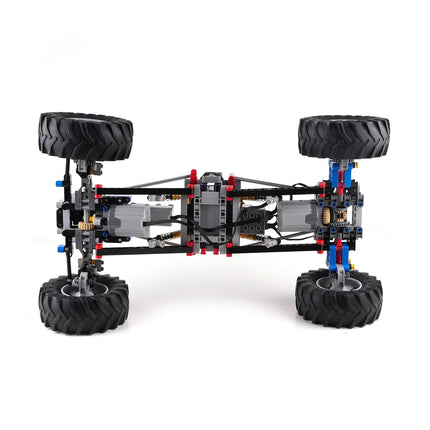 MOC 4WD Off-Road Car with Suspension Shocks 4-Wheel Drive Remote Control Power Servo Motor Climbing Toy Gift